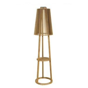 Lampadaire exterieur Les Jardins TINKA TECKA-Lampadaire d'exterieur LED rechargeable & solaire Bois H182cm Bois