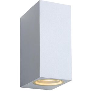 Lucide Applique murale extérieur Lucide ZORA-Applique LED d'extérieur 2 Lumières Métal H15cm Blanc