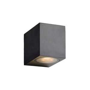 Lucide Applique murale extérieur Lucide ZORA-Applique LED d'extérieur Métal Carrée H8cm Noir