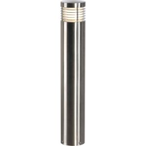 SLV VAP SLIM 60, borne extérieure, inox brossé, E27, 20W max, IP44, inox 304 - Lampes sur pied, murales et de plafond (extérieur)