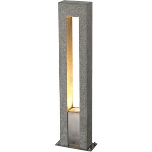 SLV ARROCK ARC, borne exterieure, gris argent, GU10/QPAR51, 35W max, IP44, granite, inox 304 - Lampes sur pied, murales et de plafond (exterieur)