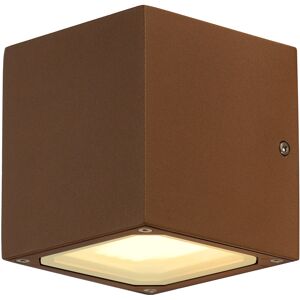 SLV SITRA CUBE, applique exterieure, rouille, GX53/TCR-TSE, 2x 9W max, IP44 -B-Stock- - Soldes% Lampes pour maisons et magasins