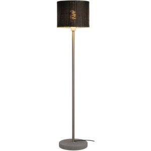 SLV ADEGAN MANILA, lampadaire extérieur, inox/anthracite, E27, 15W max, IP44 - Lampes d’ambiance, de table et sur pied