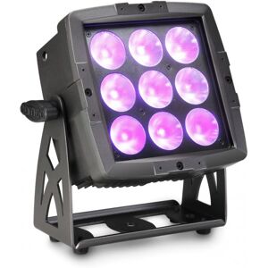 Cameo FLOOD 600 IP65 - Projecteur extérieur avec 9 LEDs « 6 en 1 » RGBWA+UV 12 W - Spots à LED/Projecteurs LED