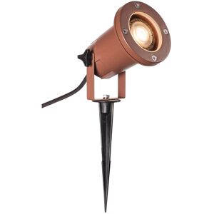 SLV BIG NAUTILUS, projecteur extérieur, rond, rouille, GU10/LED GU10 51mm, 11W max, IP65 - Lampes sur pied, murales et de plafond (extérieur)