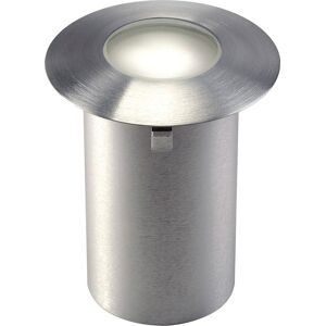 SLV TRAIL-LITE® 60, encastré de sol extérieur, inox brossé, LED, 0,3W, 3000K, IP65, collerette - Luminaires encastrés (extérieur)