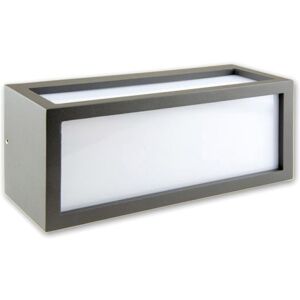 ISOLED Luminaire mural BOX-II 1xE27, IP54, anthracite, sans ampoule - Lampes murales et de plafond