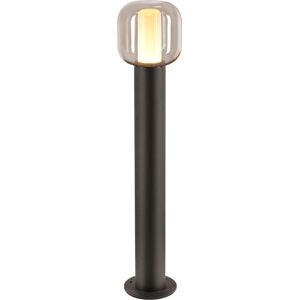 SLV OVALISK 75, borne extérieure, anthracite, LED, 9W, 3000/4000K, interrupteur CCT, IP65 - Lampes sur pied, murales et de plafond (extérieur)