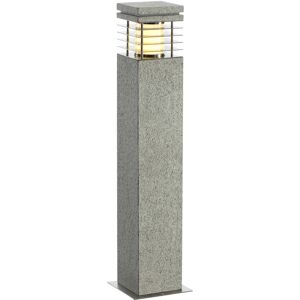 SLV ARROCK GRANITE 70, borne exterieure, poivre et sel, E27, 15W max, IP44, granite, inox 304 - Lampes sur pied, murales et de plafond (exterieur)