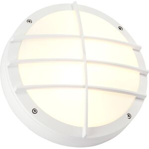 SLV BULAN GRID, applique et plafonnier extérieur, blanc, E27, 2x 25W max, IP44 - Lampes sur pied, murales et de plafond (extérieur)