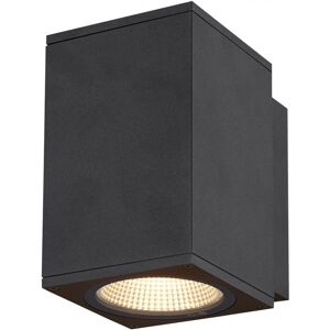 SLV ENOLA, applique extérieure, carré, M, anthracite, LED, 10W, 3000K/4000K, IP65 - Lampes sur pied, murales et de plafond (extérieur)