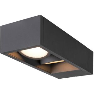 SLV ESKINA FRAME, applique exterieure, double, anthracite, LED, 27W, 3000/4000K, interrupteur - Lampes sur pied, murales et de plafond (exterieur)