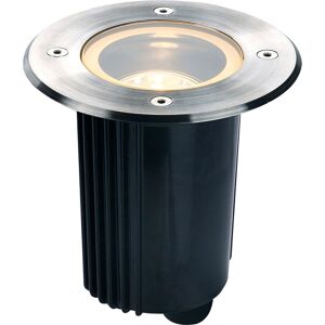 SLV DASAR® 80, encastré de sol extérieur, rond, inox, GU10/QPAR51, 35W max, IP67, collerette - Luminaires encastrés (extérieur) - Publicité