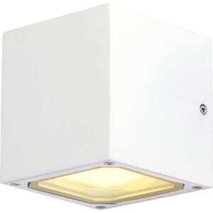 SLV SITRA CUBE, applique extérieure, blanc, GX53/TCR-TSE, 2x 9W max, IP44 - Lampes sur pied, murales et de plafond (extérieur)