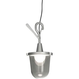 ARTEMIDE lampe avec crochet TOLOMEO LAMPIONE OUTDOOR (Gris - Aluminium poli)