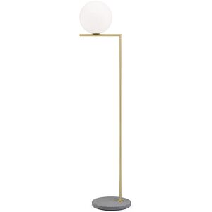 FLOS OUTDOOR lampadaire d'extérieur IC F2 (Laiton, gris lave - Verre soufflé, métal et marbre)