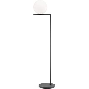 FLOS OUTDOOR lampadaire d'extérieur IC F2 (Noir, lave noir - Verre soufflé, métal et marbre)