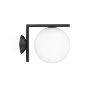 FLOS OUTDOOR lampe murale ou au plafond d'extérieur IC C/W1 (Noir - Verre soufflé et métal)