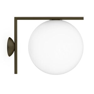 FLOS OUTDOOR lampe murale ou au plafond d'extérieur IC C/W2 (Marron foncé - Verre soufflé et métal)