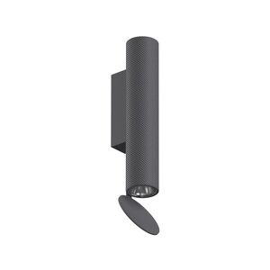 FLOS OUTDOOR lampe murale pour l'extérieur FLAUTA SPIGA H 225 mm (2700K, anthracite - Aluminium)