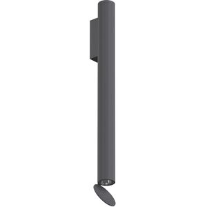 FLOS OUTDOOR lampe murale pour l'extérieur FLAUTA RIGA H 500 mm (3000K, anthracite - Aluminium)