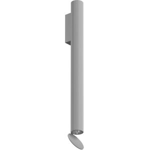 FLOS OUTDOOR lampe murale pour l'extérieur FLAUTA RIGA H 500 mm (3000K, gris - Aluminium)