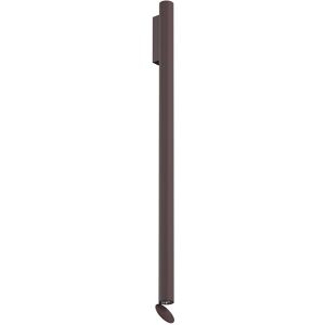 FLOS OUTDOOR lampe murale pour l'extérieur FLAUTA RIGA H 1000 mm (4000K, brun foncé - Aluminium)