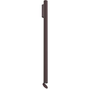 FLOS OUTDOOR lampe murale pour l'extérieur FLAUTA SPIGA H 1000 mm (3000K, brun foncé - Aluminium)