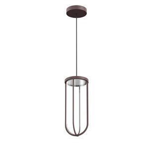 FLOS OUTDOOR lampe à suspension pour l'extérieur IN VITRO SUSPENSION DIMMABLE 1-10V (Deep brown - aluminium et verre)