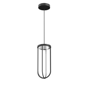 FLOS OUTDOOR lampe à suspension pour l'extérieur IN VITRO SUSPENSION NO DIMMABLE (Noir - aluminium et verre)