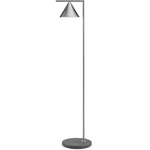 FLOS OUTDOOR lampadaire d'extérieur CAPTAIN FLINT OUTDOOR 3000K (Base en acier chromé et oeil d'oiseau - métal et marbre)