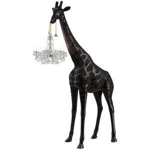 QEEBOO lampadaire d'extérieur GIRAFFE IN LOVE M OUTDOOR (Noir - Polyéthylène)