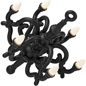 QEEBOO lampadaire pour l'extérieur FALLEN CHANDELIER XL (Noir - Fiberglass)