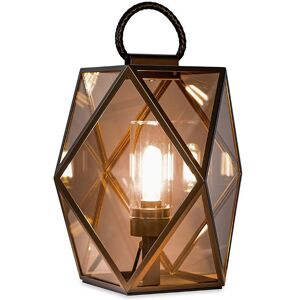 CONTARDI table lampe / lampadaire MUSE LANTERN OUTDOOR pour exterieur (Medium - acrylique, metal et Cuir)