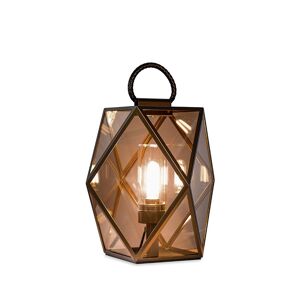 CONTARDI table lampe / lampadaire MUSE LANTERN OUTDOOR pour extérieur (Medium - acrylique, métal et Cuir)