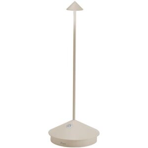 ZAFFERANO lampe de table pour l'extérieur PINA (Sable - Aluminium peint et polycarbonate)