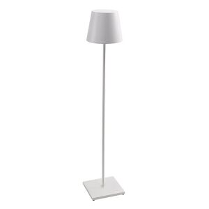ZAFFERANO lampe de table ou lampadaire pour l'extérieur POLDINA PRO XXL (Blanc - Aluminium peint et polycarbonate)