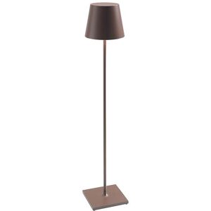 ZAFFERANO lampe de table ou lampadaire pour l'extérieur POLDINA PRO XXL (Corten - Aluminium peint et polycarbonate)