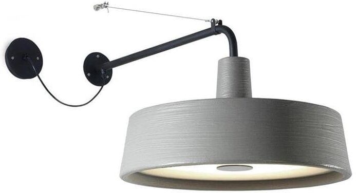 Marset Applique murale extérieur Marset SOHO OUTDOOR-Applique d'extérieur LED Ø57cm Gris