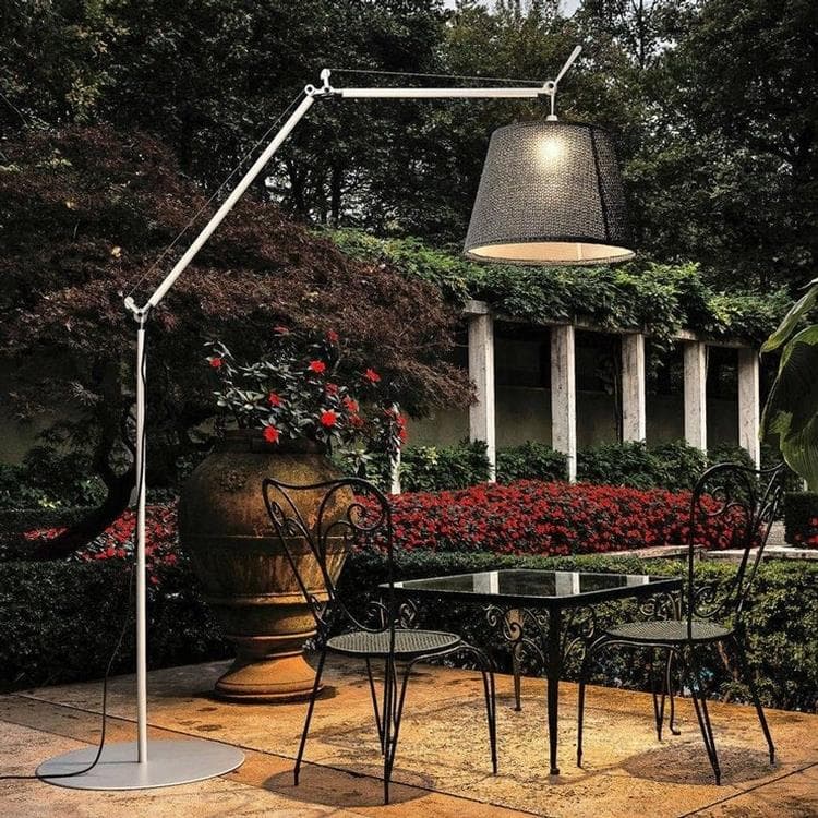 Artemide Lampadaire extérieur Artemide TOLOMEO PARALUME OUTDOOR-Lampadaire d'extérieur LED H232cm Gris