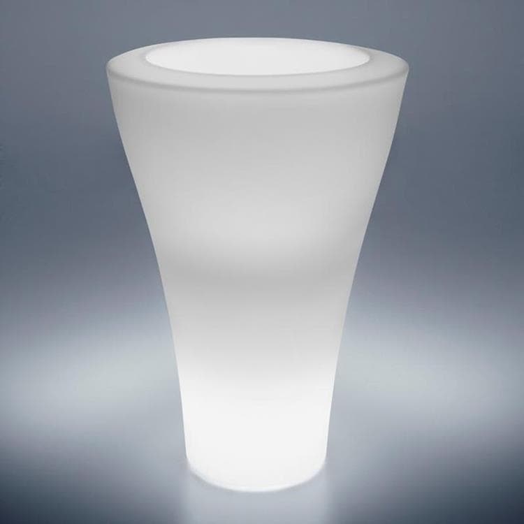 Serralunga Déco lumineuse extérieur Serralunga MING HIGH LIGHT-Pot lumineux d'extérieur H100cm Blanc