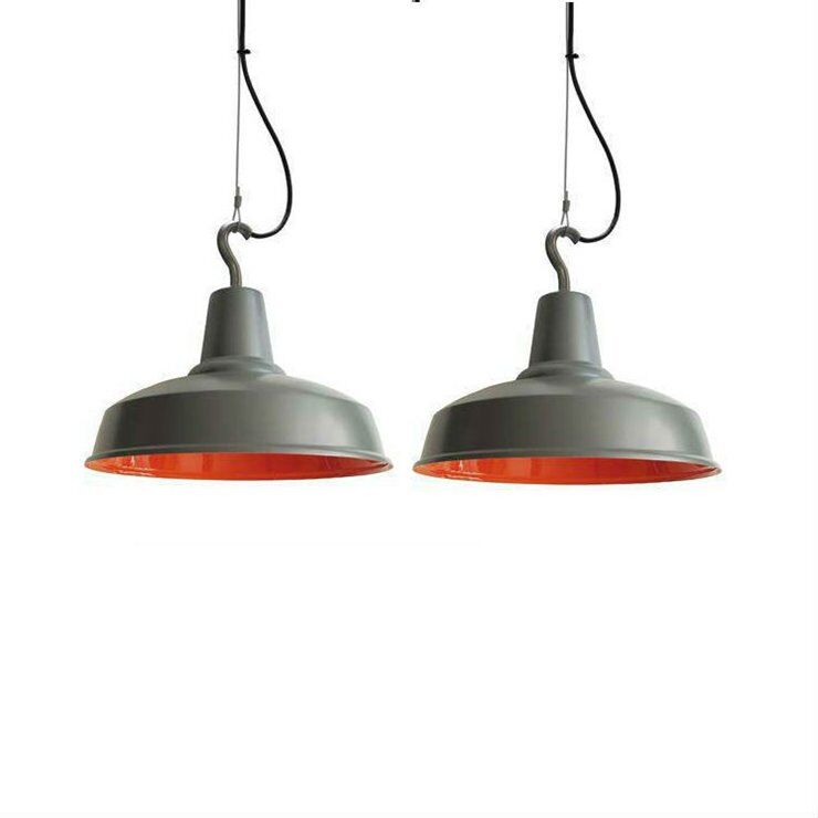 Eleanor Home Suspension extérieur Eleanor Home HOOK-2 Suspensions d'extérieur Gris/Orange Ø36cm