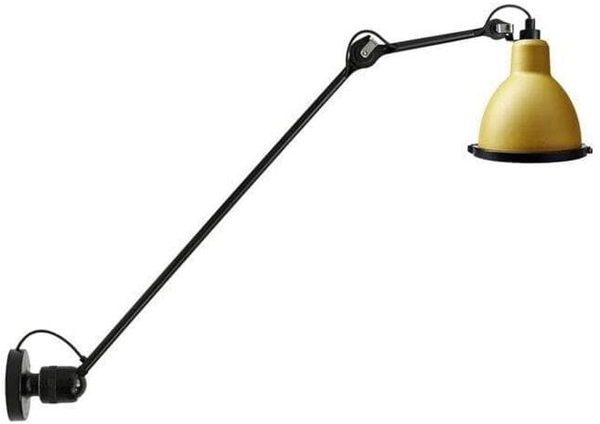 DCW Editions Applique murale extérieur DCW Editions Lampe Gras N°304 XL 75-Applique d'extérieur Inox L112cm Jaune