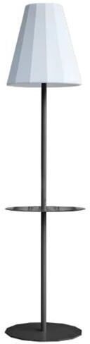 New Garden Lampadaire extérieur New Garden HELGA-Lampadaire d'extérieur LED RGB solaire rechargeable avec port USB H165cm Gris