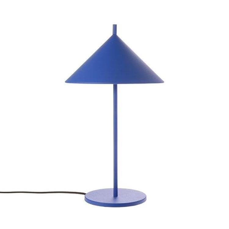 HKliving Lampe à poser HKliving METAL TRIANGLE-Lampe à poser Métal H48cm Bleu