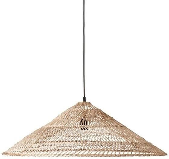 HKliving Suspension HKliving TRIANGLE-Suspension Osier Ø80cm Beige