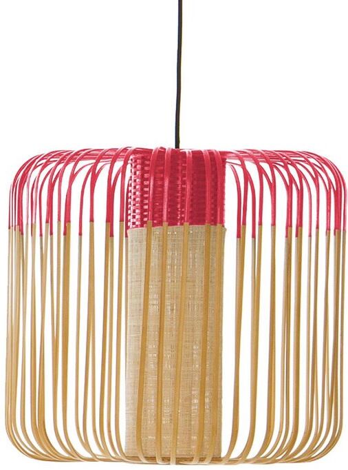 Forestier Suspension extérieur Forestier BAMBOO M-Suspension d'extérieur Bambou Ø45cm H40cm Rouge