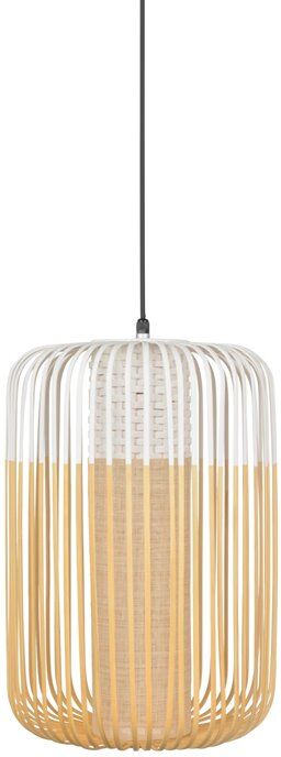 Forestier Suspension extérieur Forestier BAMBOO L-Suspension d'extérieur Bambou Ø35cm H50cm Blanc