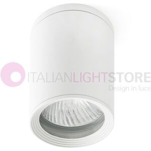 Faro Tasa Plafoniera A Cilindro Da Esterno H.14 Design Moderno Ip44