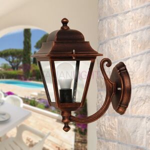 LIBERTI LAMP linea GARDEN Athena Piccola Lanterna A Parete Quadrata Classica Per Esterno Giardino